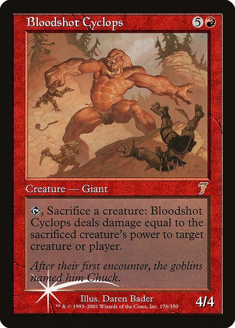 Bloodshot Cyclops (7ED) (Foil) (#176★)