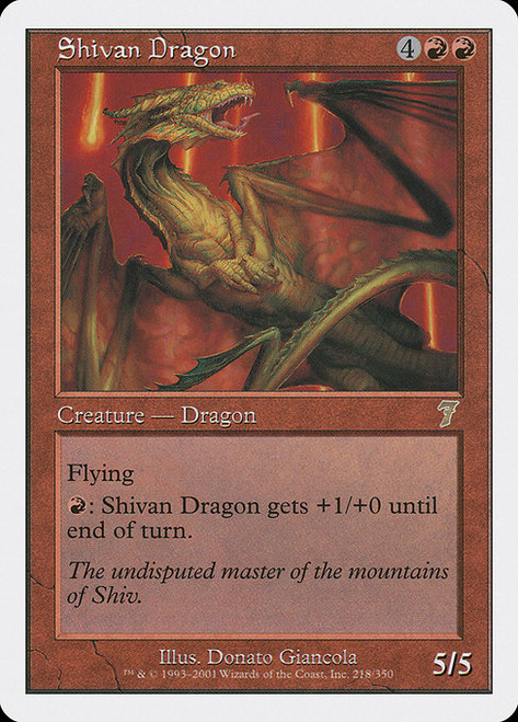 Shivan Dragon (7ED) (#218)