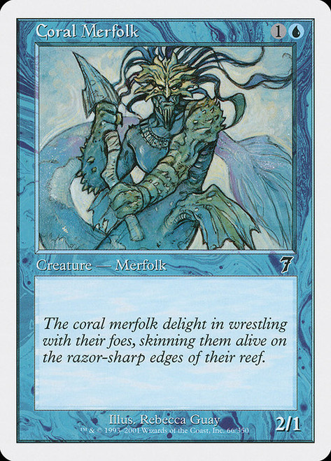 Coral Merfolk (7ED) (#66)