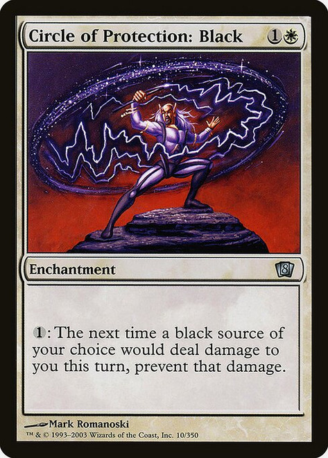 Circle of Protection: Black (8ED) (Foil) (#10★)