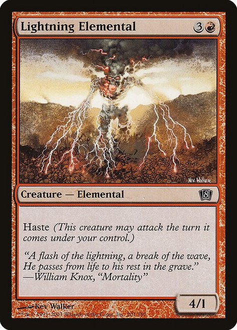 Lightning Elemental (8ED) (Foil) (#201★)