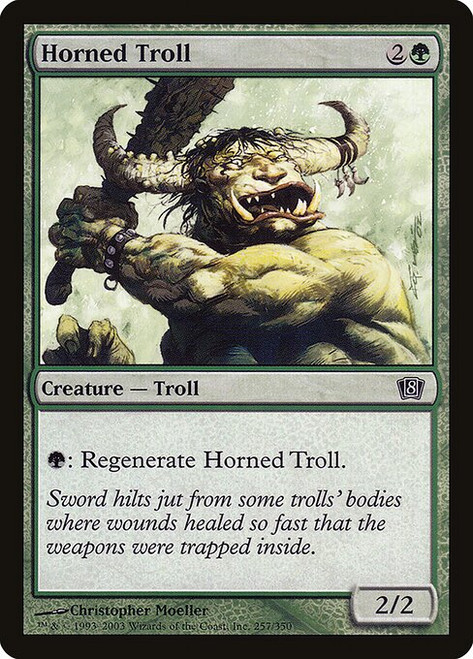 Horned Troll (8ED) (Foil) (#257★)