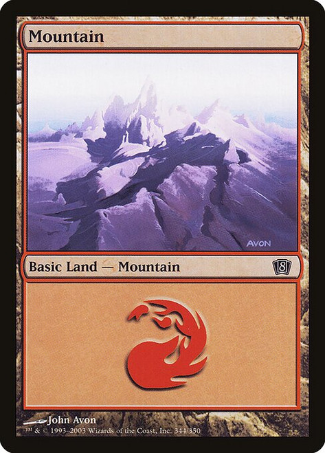 Mountain (8ED) (Foil) (#344★)