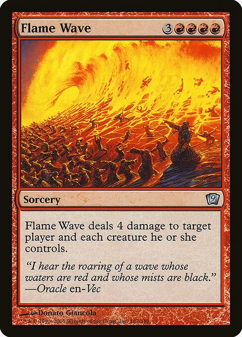 Flame Wave (9ED) (Foil) (#182★)