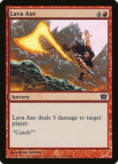 Lava Axe (9ED) (Foil) (#200★)