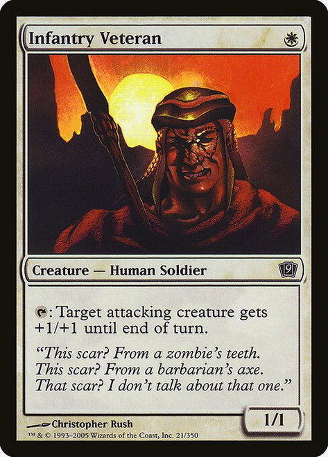 Infantry Veteran (9ED) (Foil) (#21★)