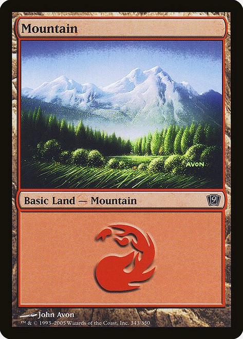 Mountain (9ED) (Foil) (#343★)