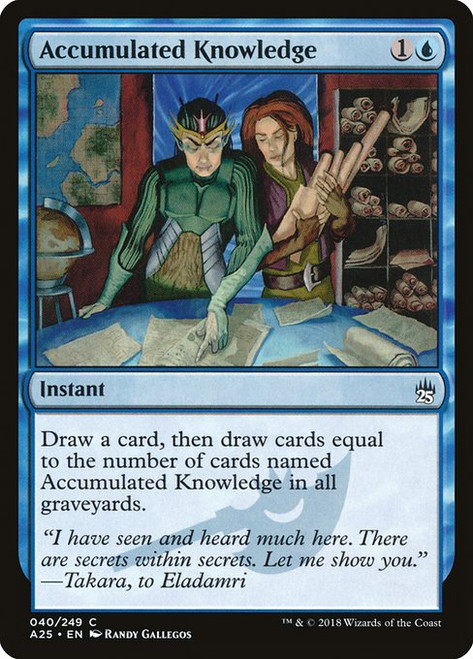 Accumulated Knowledge (A25) (Foil) (#40)