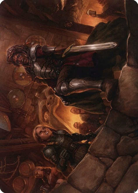 Veteran Dungeoneer // Veteran Dungeoneer (AAFR) (Foil) (Borderless) (#36)