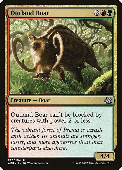 Outland Boar (AER) (Foil) (#132)