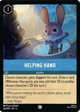 Helping Hand (6) (Cold Foil) (#164/204)