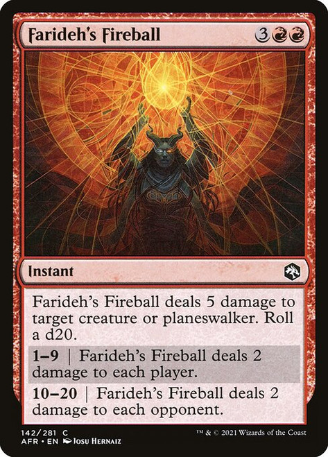 Farideh's Fireball (AFR) (Foil) (#142)