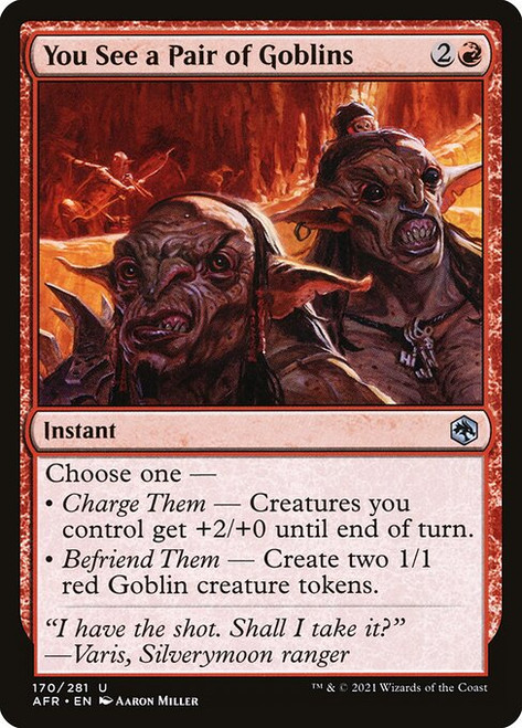 You See a Pair of Goblins (AFR) (Foil) (#170)