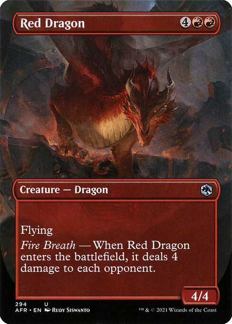 Red Dragon (AFR) (Foil) (Borderless) (#294)