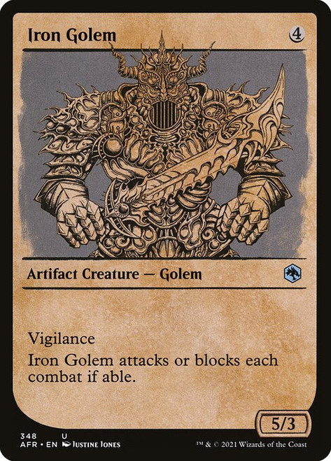 Iron Golem (AFR) (Foil) (Showcase) (#348)