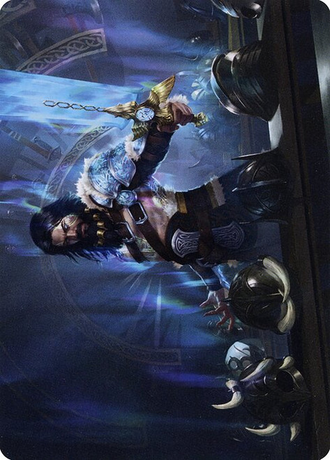 Halvar, God of Battle // Halvar, God of Battle (AKHM) (Foil) (Borderless) (#2)