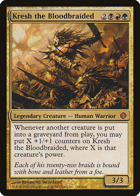Kresh the Bloodbraided (ALA) (Foil) (#178)