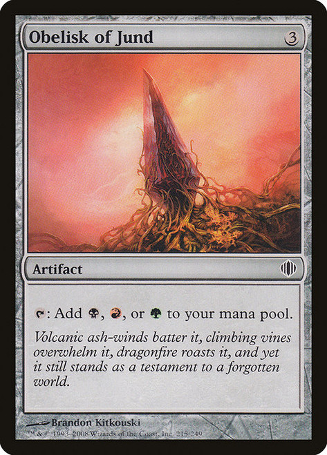Obelisk of Jund (ALA) (Foil) (#215)
