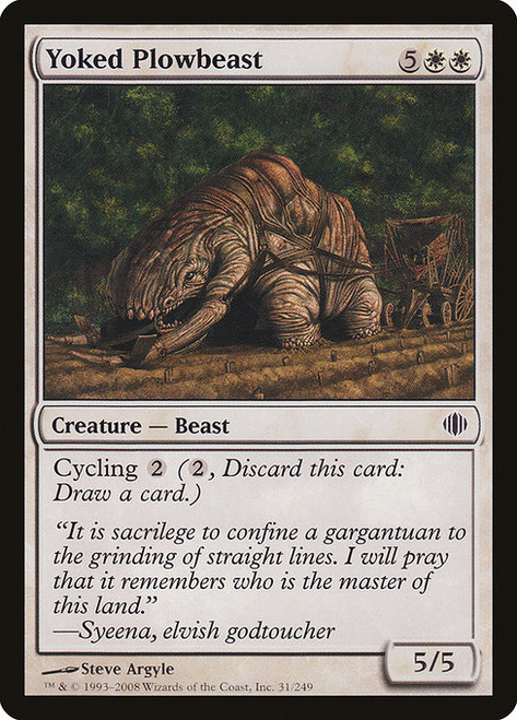 Yoked Plowbeast (ALA) (Foil) (#31)