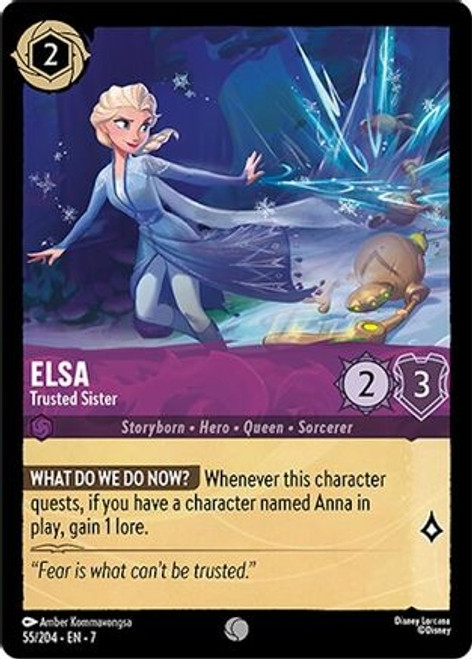 Elsa - Trusted Sister (7) (Cold Foil) (#55/204)
