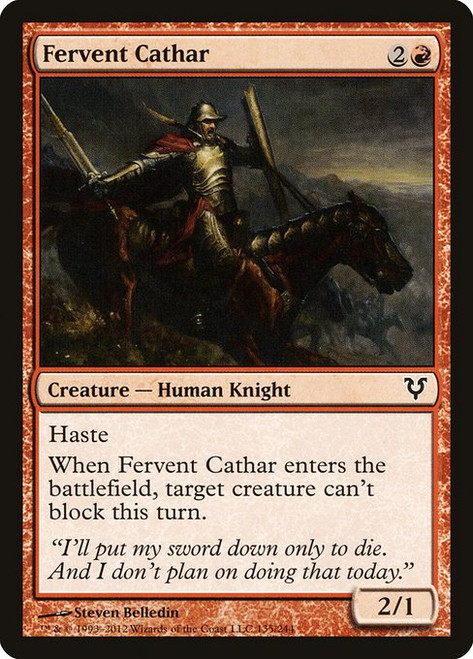 Fervent Cathar (AVR) (Foil) (#135)