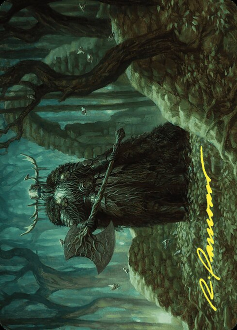 Mosswood Dreadknight // Mosswood Dreadknight (AWOE) (Foil) (Borderless) (#40)