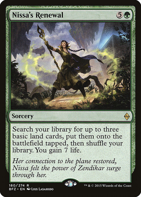 Nissa's Renewal (BFZ) (#180)