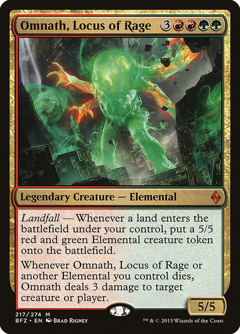Omnath, Locus of Rage (BFZ) (Foil) (#217)
