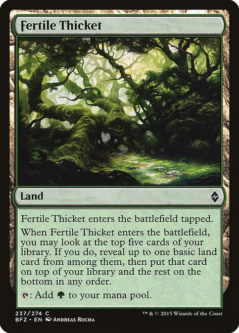 Fertile Thicket (BFZ) (Foil) (#237)