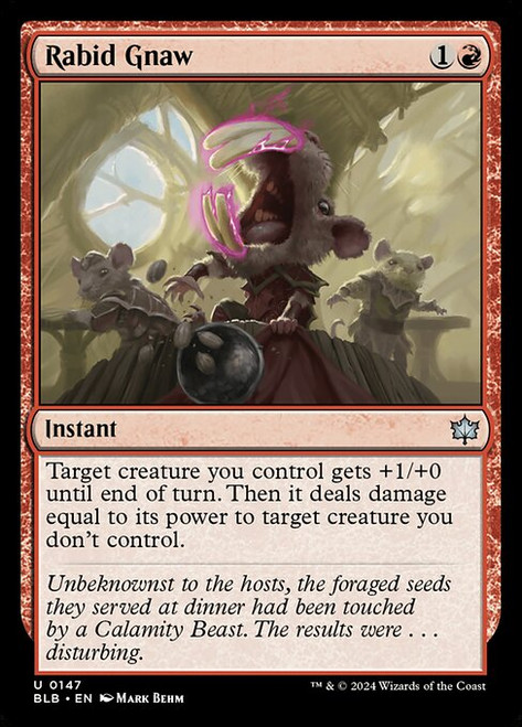 Rabid Gnaw (BLB) (Foil) (#147)
