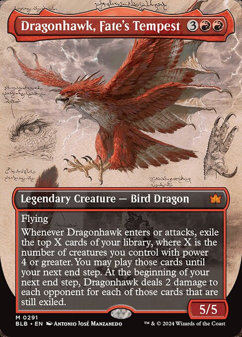 Dragonhawk, Fate's Tempest (BLB) (Foil) (Showcase) (#291)