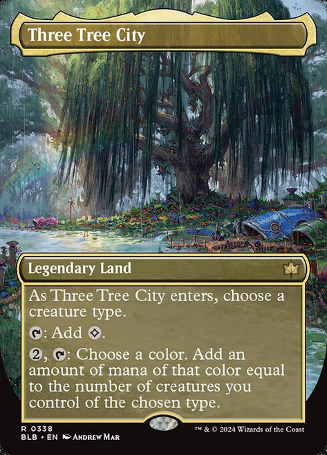 Three Tree City (BLB) (Foil) (Borderless) (#338)