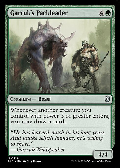 Garruk's Packleader (BLC) (#218)