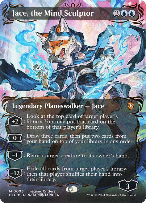 Jace, the Mind Sculptor (BLC) (Foil) (Borderless) (#93)