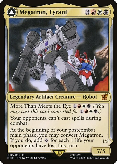 Megatron, Tyrant // Megatron, Destructive Force (BOT) (Foil) (#12)