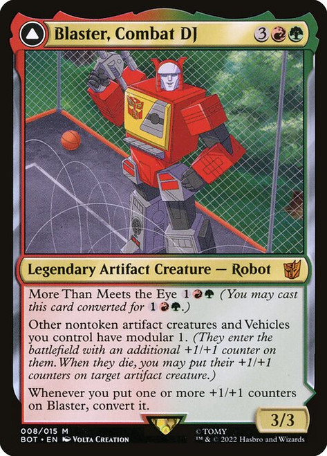 Blaster, Combat DJ // Blaster, Morale Booster (BOT) (Foil) (#8)