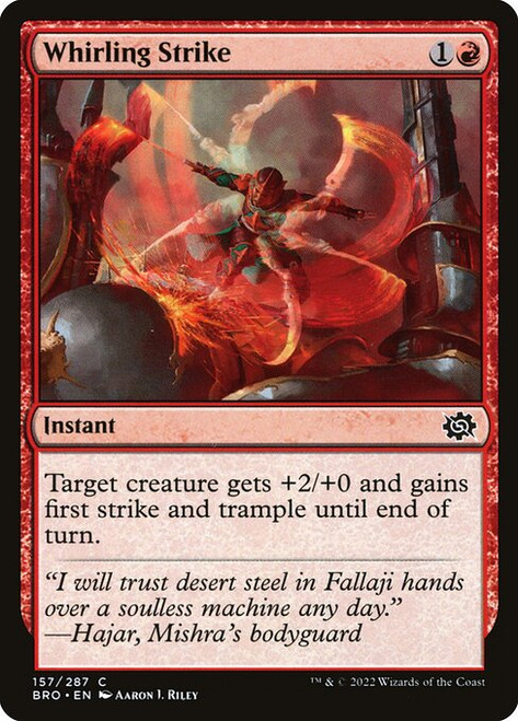 Whirling Strike (BRO) (Foil) (#157)