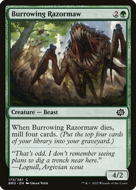 Burrowing Razormaw (BRO) (Foil) (#173)