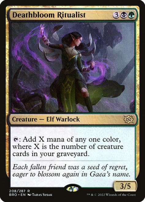 Deathbloom Ritualist (BRO) (Foil) (#208)