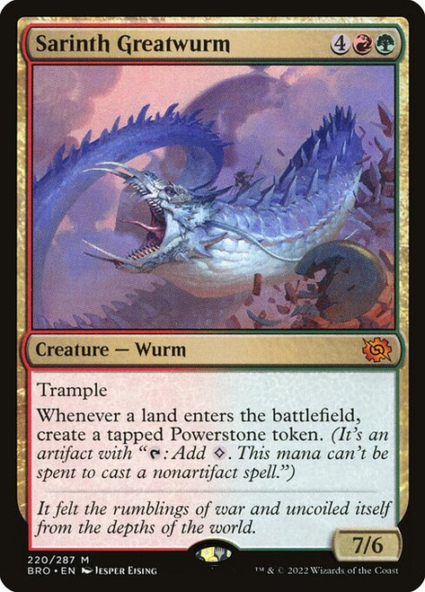 Sarinth Greatwurm (BRO) (Foil) (#220)