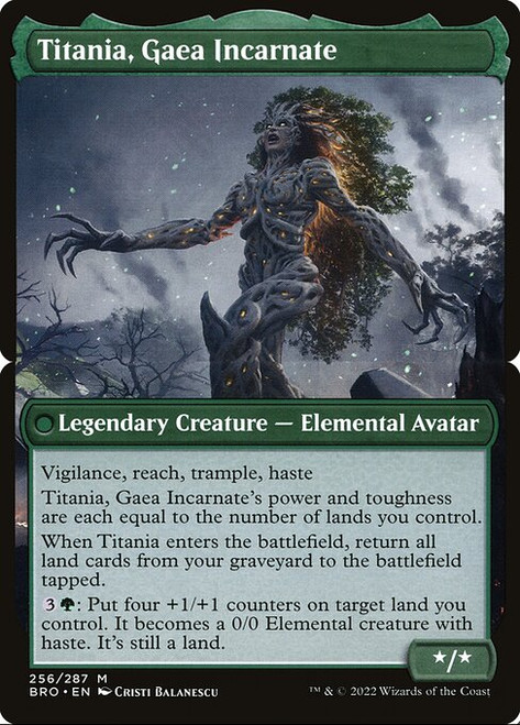 Titania, Gaea Incarnate (BRO) (Foil) (#256b)