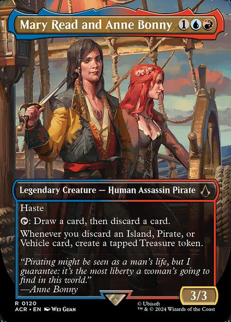 Mary Read and Anne Bonny (ACR) (Foil) (Borderless) (#120)