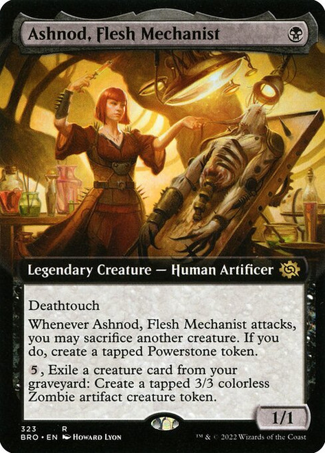 Ashnod, Flesh Mechanist (BRO) (Extended Art) (#323)
