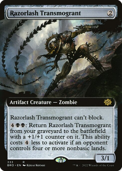 Razorlash Transmogrant (BRO) (Foil) (Extended Art) (#333)