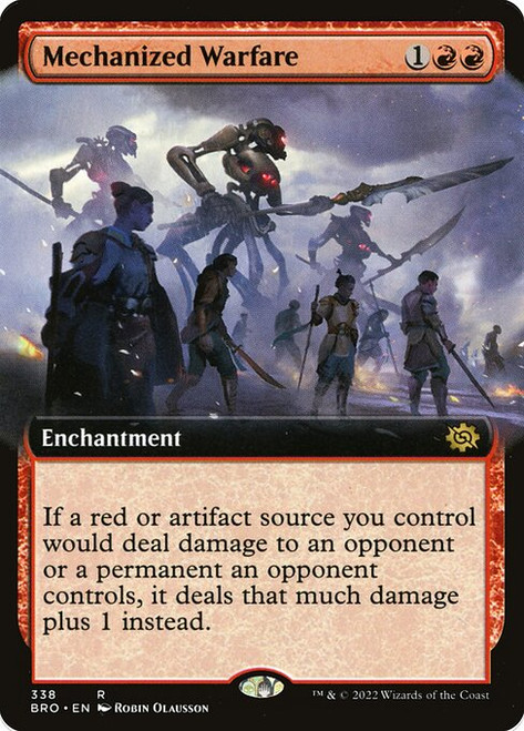 Mechanized Warfare (BRO) (Foil) (Extended Art) (#338)