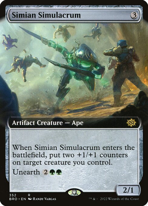 Simian Simulacrum (BRO) (Foil) (Extended Art) (#352)