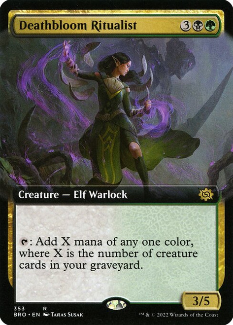 Deathbloom Ritualist (BRO) (Foil) (Extended Art) (#353)