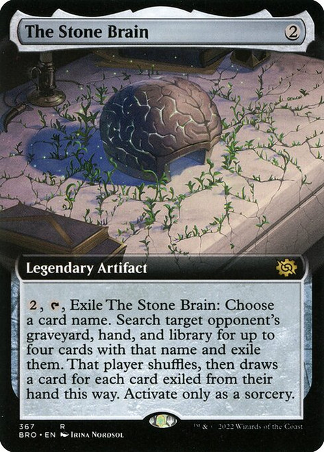 The Stone Brain (BRO) (Foil) (Extended Art) (#367)
