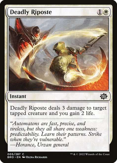 Deadly Riposte (BRO) (Foil) (#5)