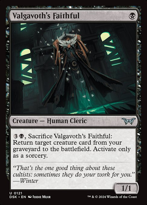 Valgavoth's Faithful (DSK) (Foil) (#121)